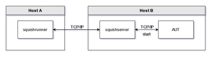 Figure 5 - using remote squishserver to start a local AUT
